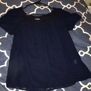 Navy J.Crew top